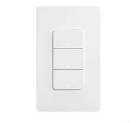 Kit interruttore intelligente wireless, per lampade ed elettrodomestici, installazione timer one-touch, ABS, 11,8 x 7,2 x 3,62 cm, bianco (interruttore a tre vie)