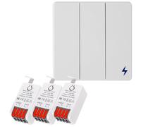 Kit interruttore luce wireless remoto 86 pannello a parete con interruttore abba
