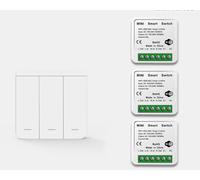 Kit Interruttore Luce Wireless Supporta Controllo Vocale e Telecomando RF433 per