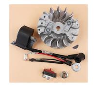 Kit interruttore on-off con dadi for bobina di accensione del volano, adatto for motosega 137 e 142. Parti di ricambio for utensili.