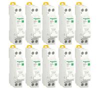 kit Interruttori magnetotermici Schneider 10A 1P+N 4,5KA C 1 modulo R9P35610
