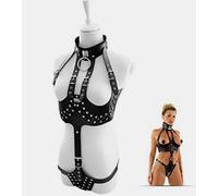 kit intimo schiava a collare costrittivo collo completo intimo sexy bondage