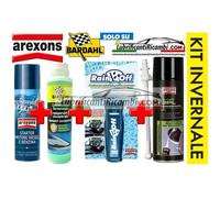Kit Invernale PULITORE GPL AREXONS +RAIN OFF+STARTER SPRAY + BARDAHL Lavavetri