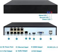 Kit IP POE 5 Telecamere bullet 4 MP 2.8mm con audio NVR 8 Ingressi Motion detect