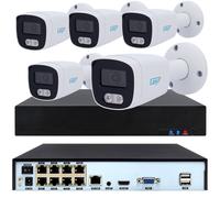 Kit IP POE 6 Telecamere bullet 4 MP 2.8mm con audio NVR 8 Ingressi Motion detect