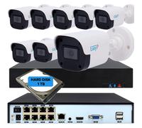 Kit IP POE 8 Telecamere bullet 2 MP 2.8mm con audio NVR 8 Ingressi Motion detect