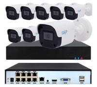 Kit IP POE 8 Telecamere bullet 2 MP 2.8mm con audio NVR 8 Ingressi Motion detect