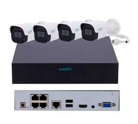 Kit IP POE NVR 4 canali e 4 telecamere Bullet Audio visione notturna 30 metri