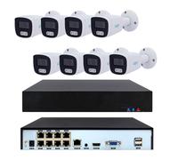 Kit IP PoE NVR POE 4k con 8 telecamere bullet 4 mp Audio incluso app Uniarch