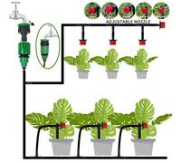 Kit Irrigazione A Goccia Giardino Balcone Impianto Completo Per 24 Vasi 20 Metri
