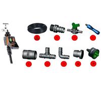 KIT IRRIGAZIONE GOCCIA PROGRAMMATORE PRATICO CLABER IMPIANTO 20 VASI IRRIGATORE