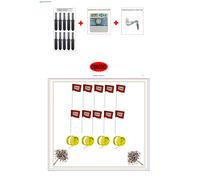 KIT IRRIGAZIONE HUNTER 10 POPUP+CENTRALINA 4ST+1SENSORE PRATO GIARDINO+POP UP