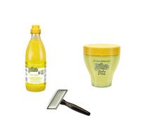 Kit ISB shampoo zenzero 1000 ml + maschera zenzero 250 ml + cardatore M 5x11cm