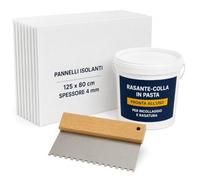 Kit Isolamento Termico Interno 10 mq per Pareti Umide e Fredde | Sistema Antiumidità e Cappotto Termico Fai da Te