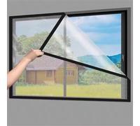 Kit Isolante Per Finestre, Pellicola Isolante Per Finestre Per L'inverno, Tende Isolanti Termiche Per Finestre, Pellicola Protettiva Contro Il Freddo Per Finestre Per Un Inverno Caldo,Nero,100*100cm