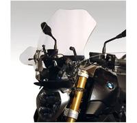 Kit: Isotta Cupolino Alto + Spoiler Antiriflesso Per Bmw R 1200 R 2015 - 2018 Trasparente