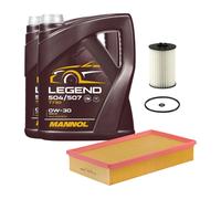 Kit Ispezione 2 Pezzi con MANNOL 7730 Legend 0W30 Olio Motore 10 Litri per VW