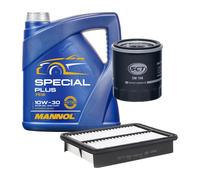 Kit Ispezione 2 Pezzi MANNOL 7512 SPECIAL PLUS SAE 10W-30 Olio Motore 4 Litri