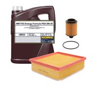 Kit Ispezione 2 Pezzi MANNOL 7703 Energy Formula PSA 5W-30 Olio Motore 5 L