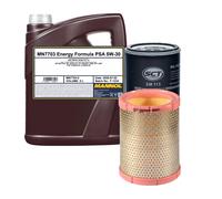 Kit Ispezione 2 Pezzi MANNOL 7703 Energy Formula PSA 5W-30 Olio Motore 5 L