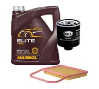 Kit Ispezione 2 Pezzi MANNOL Elite 5W-40 Olio Motore 4 Litri per VW Skoda Seat