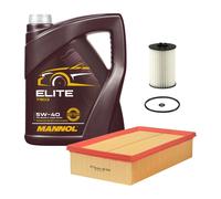 Kit Ispezione 2 Pezzi Mannol MANNOL Elite 5W-40 Olio Motore 5 Litri per Audi