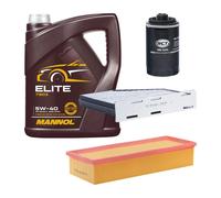Kit Ispezione 3 Pezzi MANNOL Elite 5W-40 Olio Motore 5 Litri Per VW