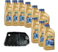 Kit Ispezione 9 L RAVENOL ATF T-WS + Filtro Cambio per BMW 1 E87 116i 120d E81
