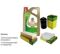 KIT ISPEZIONE FILTRO CASTROL 5L ÖL 5W30 per Audi TT 8J3 1.8 TFSI 2.0