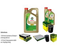 KIT ISPEZIONE FILTRO CASTROL 7L ÖL 5W30 per KIA Sportage ogni_ 2.0 CRDi 4WD