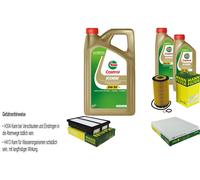 Kit Ispezione Filtro Castrol 7L Olio 5W30 per Kia Sportage per Ogni _ 2.0 Crdi