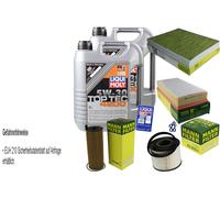 KIT ISPEZIONE FILTRO LIQUI MOLY ÖL 10L 5W-30 per VW Touareg 7LA 7L 6 7L 7 3.0
