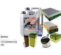 KIT ISPEZIONE FILTRO LIQUI MOLY ÖL 10L 5W-30 per VW Touareg 7LA 7L 6 7L 7 3.0