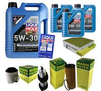 KIT ISPEZIONE FILTRO LIQUI MOLY ÖL 8L 5W-30 per Audi A4 Allroad 8KH B8 3.0