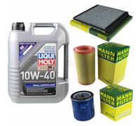 Kit Ispezione Filtro Liqui Moly Olio 5L 10W-40 per Citroën Berlingo Mf 1.9 D 1.8