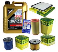 Kit Ispezione Filtro Liqui Moly Olio 5L 10W-40 per Citroën \ Tberlingo Mf 1.9 D