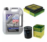 Kit Ispezione Filtro Liqui Moly Olio 5L 10W-40 per Honda Crx III Eh Ce 1.6 Esi