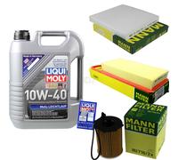 Kit Ispezione Filtro Liqui Moly Olio 5L 10W-40 per Mazda 2 Dy 1.4 CD