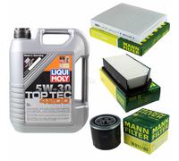 Kit Ispezione Filtro Liqui Moly Olio 5L 5W-30 per Kia Soul Am 1.6 CVVT