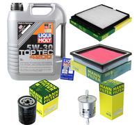 KIT ISPEZIONE FILTRO LIQUI MOLY OLIO 5L 5W-30 per Nissan Micra II K11 1 0i 16V