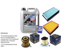 Kit Ispezione Filtro Liqui Moly Olio 5L 5W-30 per Saab 9-3 Combinato YS3F 1.9