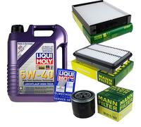 Kit Ispezione Filtro Liqui Moly Olio 5L 5W-40 per Hyundai Santa Fé i, Sm 2.7