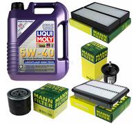 Kit Ispezione Filtro Liqui Moly Olio 5L 5W-40 per Hyundai Santa Fé Io Sm 2.7