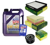 Kit Ispezione Filtro Liqui Moly Olio 5L 5W-40 per Renault Scénic II JM0/1_ 1.6