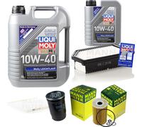 Kit Ispezione Filtro Liqui Moly Olio 6L 10W-40 per Kia Rio III Ub 1.4 Crdi