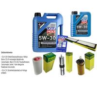 KIT ISPEZIONE FILTRO LIQUI MOLY OLIO 6L 5W-30 per BMW Touring Di 3 Serie E91