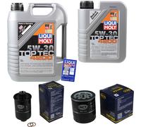 Kit Ispezione Filtro Liqui Moly Olio 6L 5W-30 per Rover 400 Hatchback Rt 414