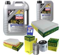 Kit Ispezione Filtro LIQUI MOLY Olio 6L 5W-30 per Volvo S60 II 134 T5 V60 Bw