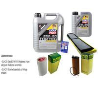 KIT ISPEZIONE FILTRO LIQUI MOLY OLIO 6L 5W-40 per BMW Touring Di 3 Serie E91