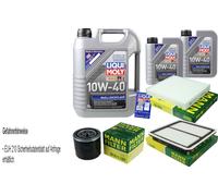 Kit Ispezione Filtro Liqui Moly Olio 7L 10W-40 per Subaru Outback Br 3.6 AWD